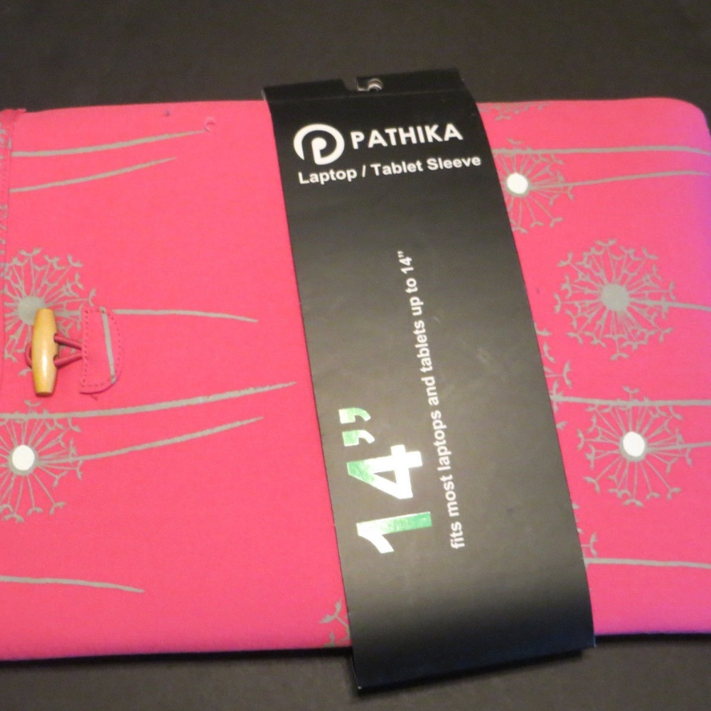 pathika laptop tablet canvas sleeve dandelions